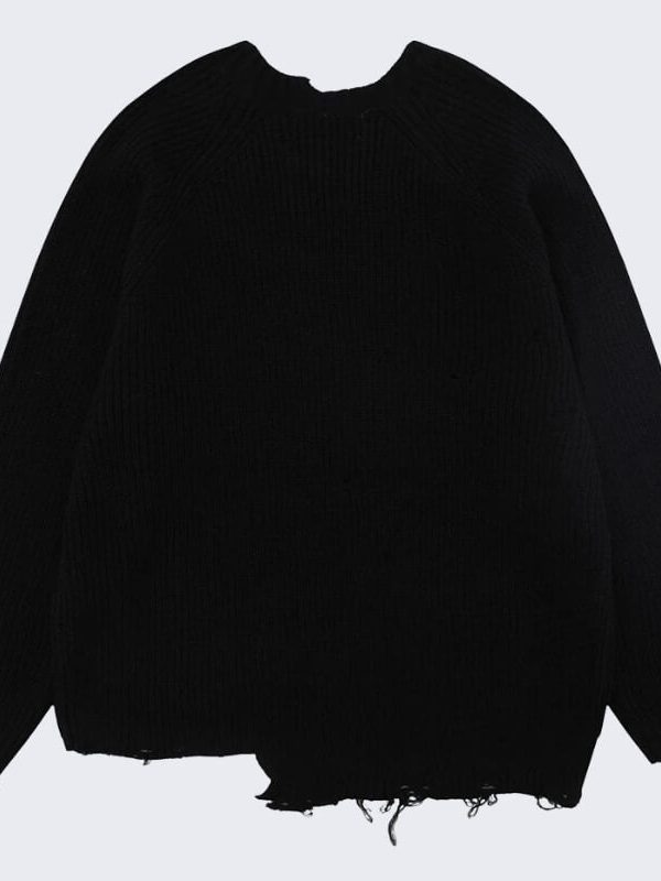 Distressed Knit Sweater