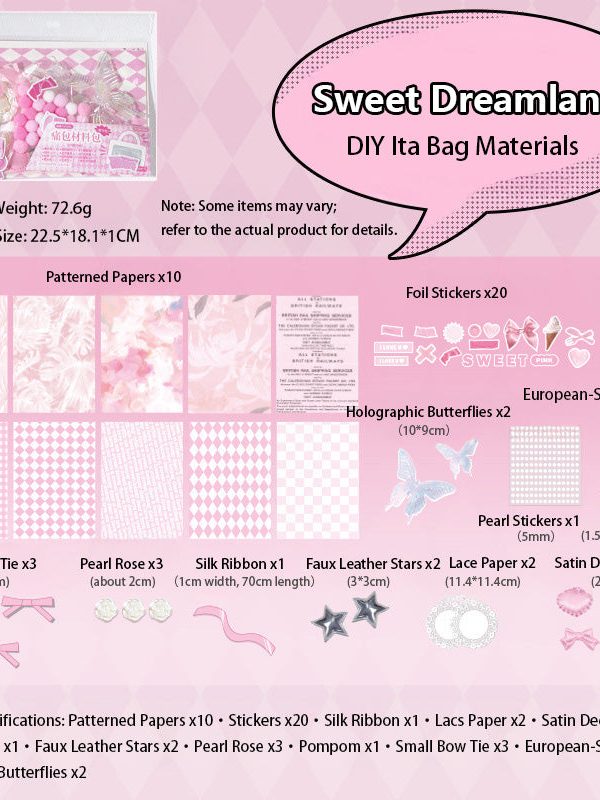 DIY Ita Bag Materials Kit Ita Bag Decoration