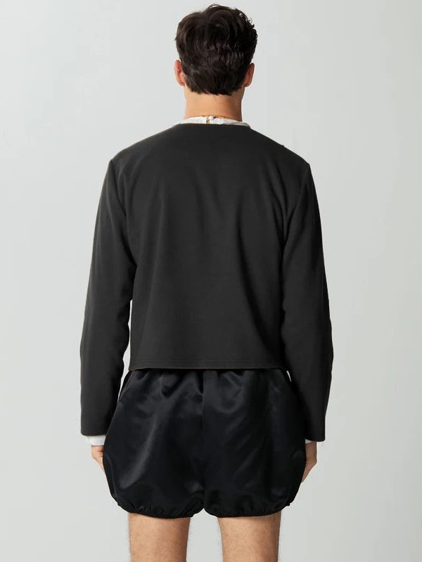 Double Breasted O-Neck Jacket