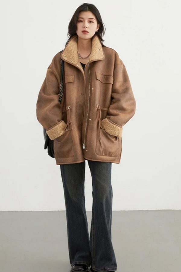 Double Faced Faux Leather Jacket