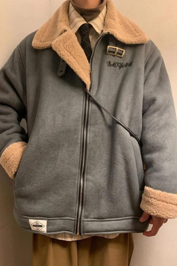 Double-Faced Zip-Up Jacket