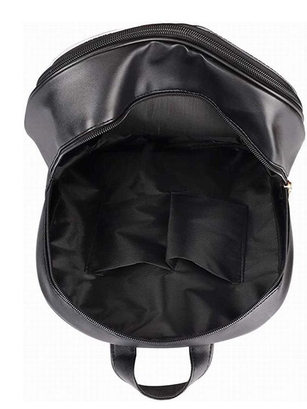 Double Window Candy PU Leather Backpack