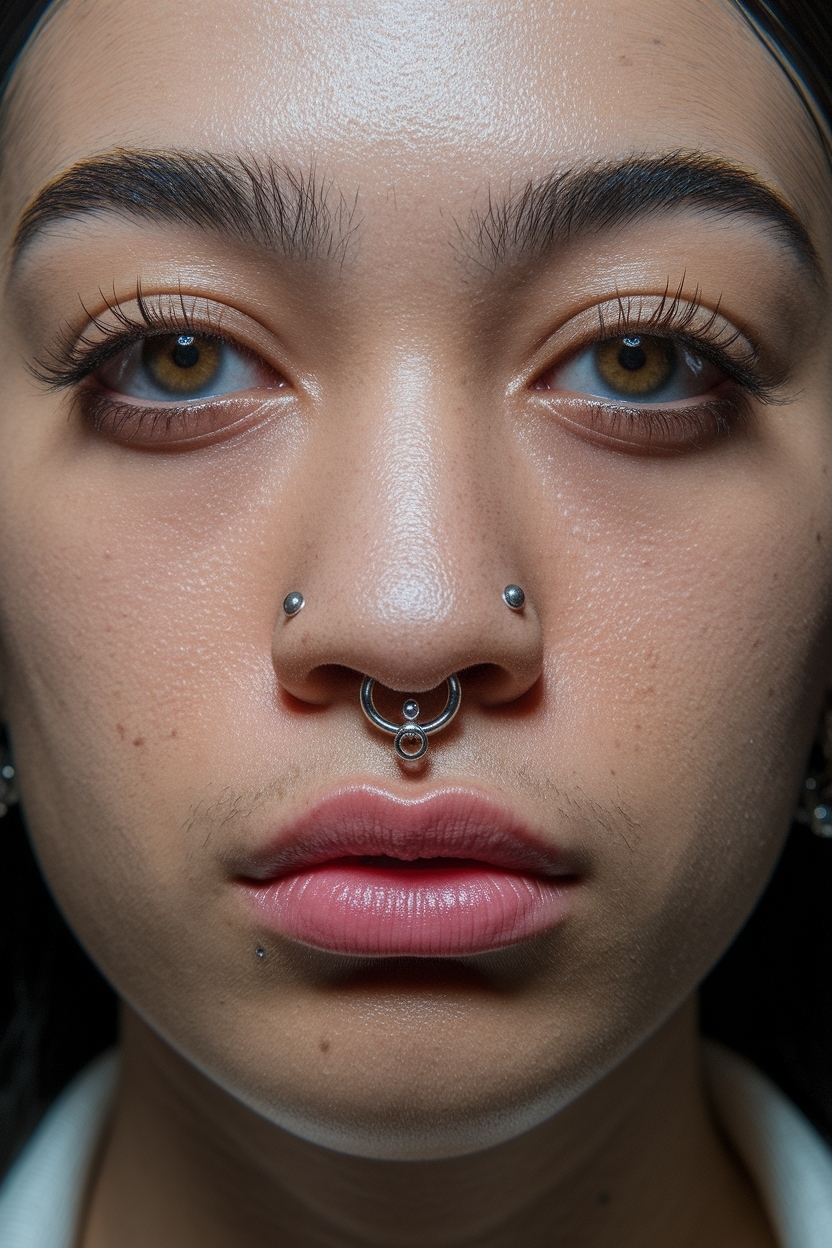 Double Nose Piercing Different Sides: What to Know outfit idea