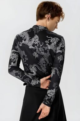 Dragon High Neck Top