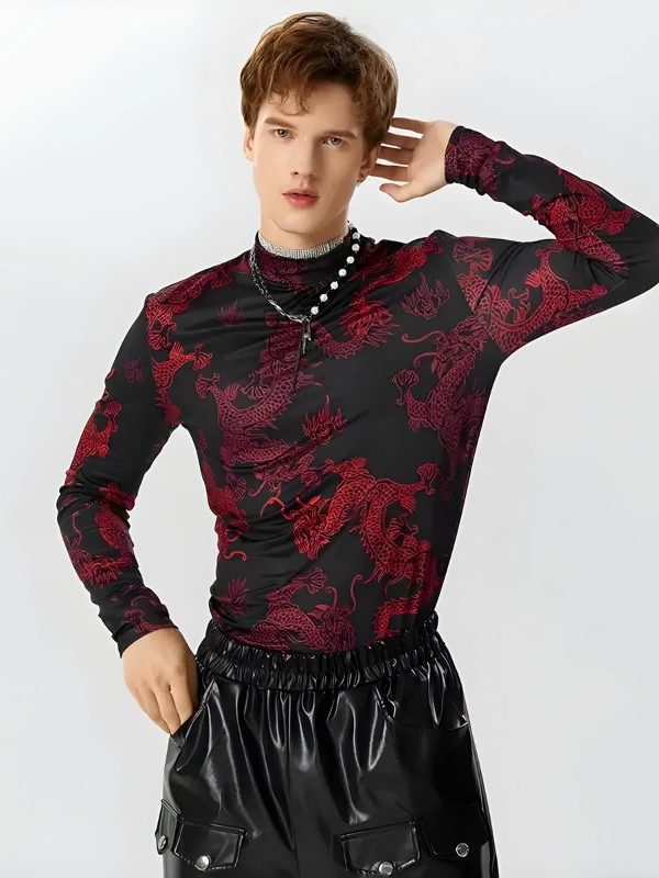 Dragon High Neck Top