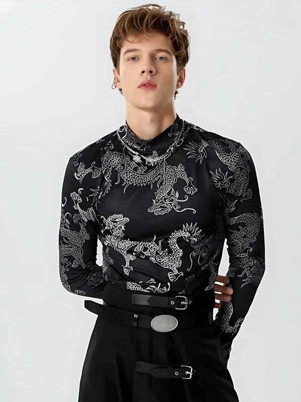 Dragon High Neck Top