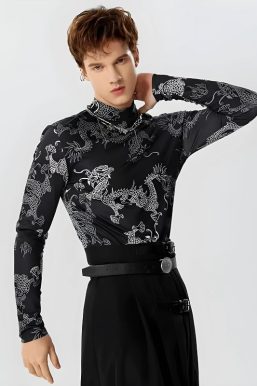 Dragon High Neck Top