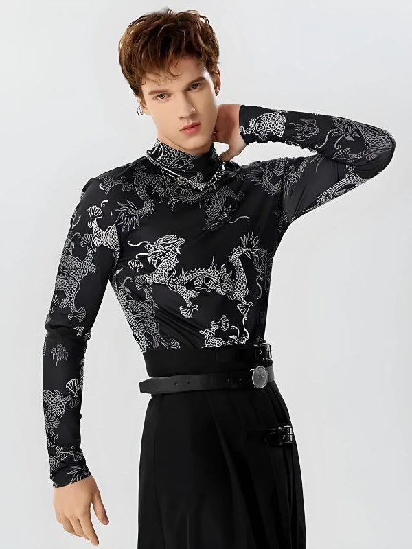 Dragon High Neck Top