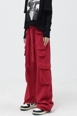 Drawstring Belt Cargo Pants