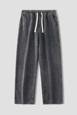 Drawstring Denim Pants