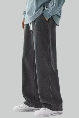 Drawstring Denim Pants
