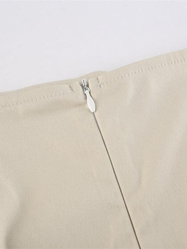 Drawstring Parachute Maxi Skirt