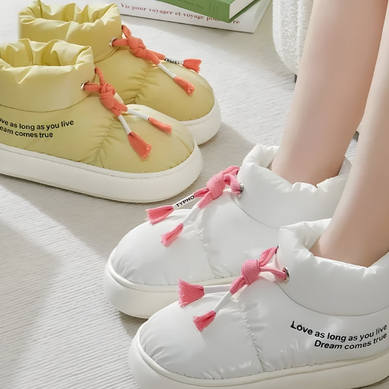 Drawstring Puffer Slippers Drawstring Puffer Slippers