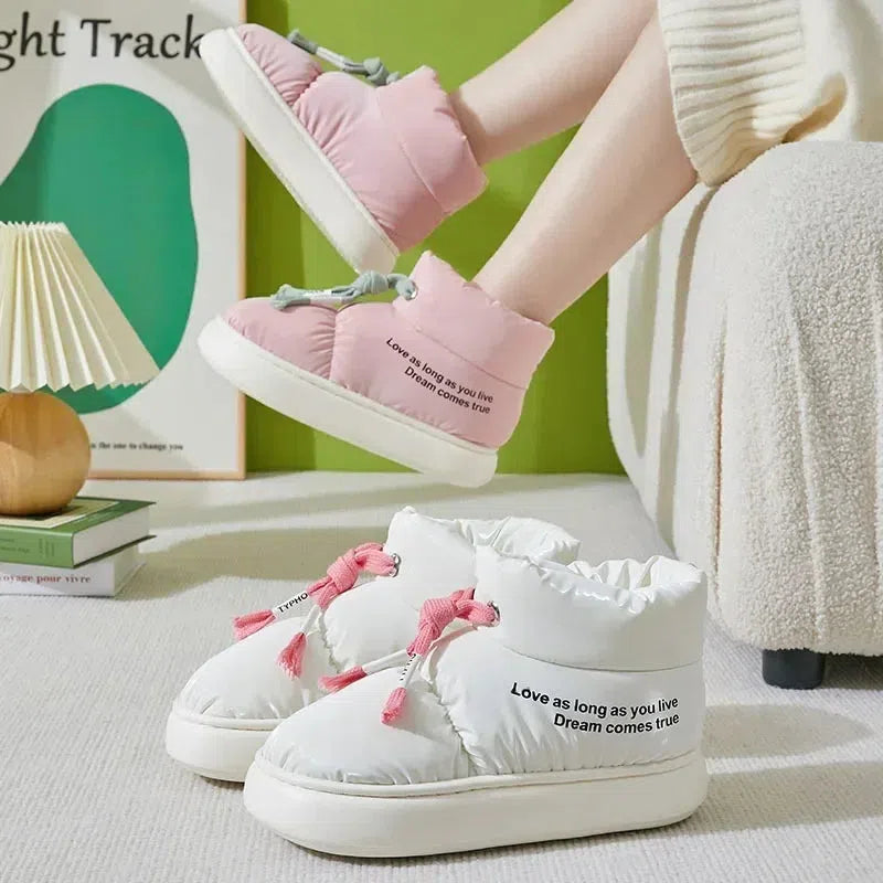 Drawstring Puffer Slippers Drawstring Puffer Slippers