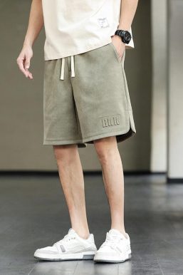 Drawstring Waist Oversize Sweatshort