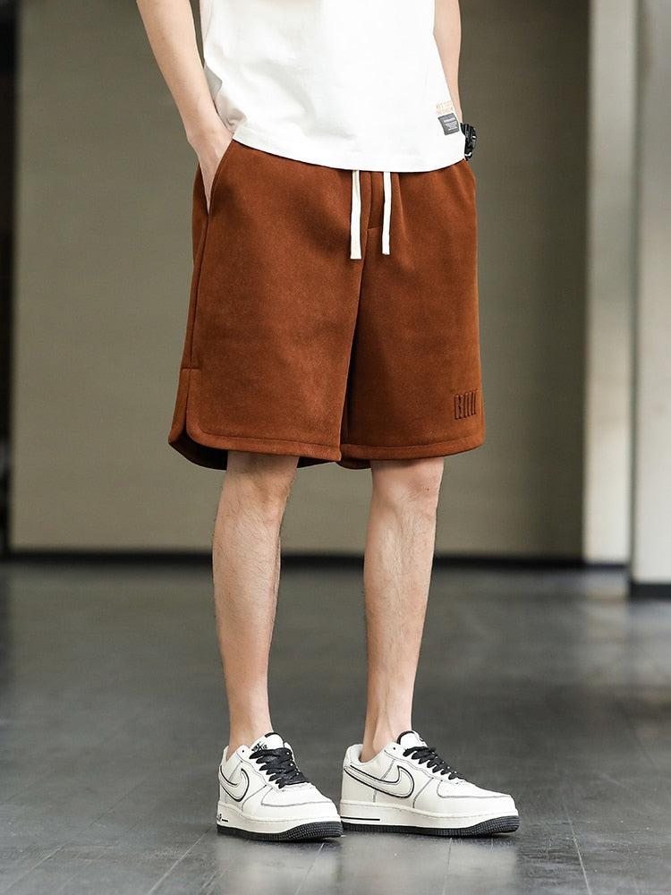 Drawstring Waist Oversize Sweatshort Drawstring Waist Oversize Sweatshort