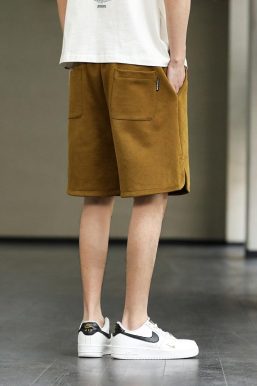 Drawstring Waist Oversize Sweatshort