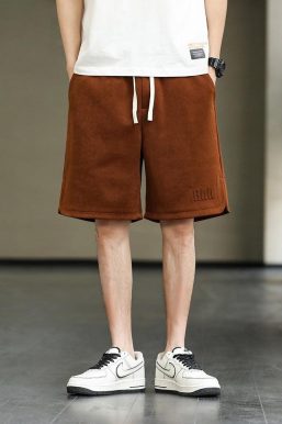 Drawstring Waist Oversize Sweatshort