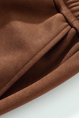 Drawstring Waist Oversize Sweatshort