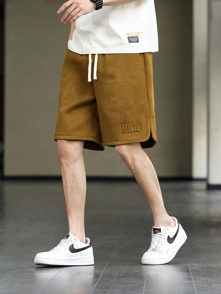 Drawstring Waist Oversize Sweatshort Drawstring Waist Oversize Sweatshort