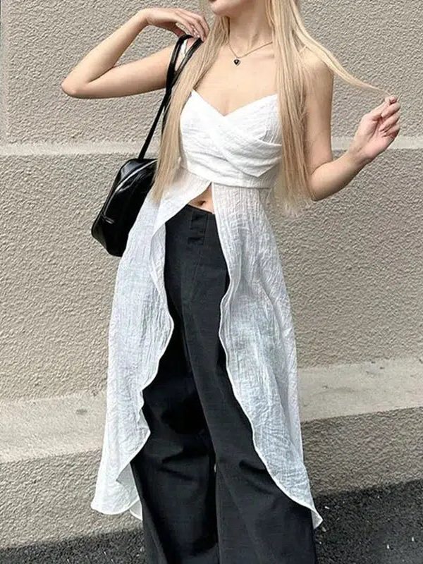 Dress-Like Strap Top