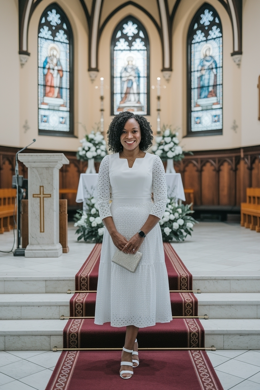 14. Festive Easter Sunday Outfit Black Women Church Picks outfit idea
