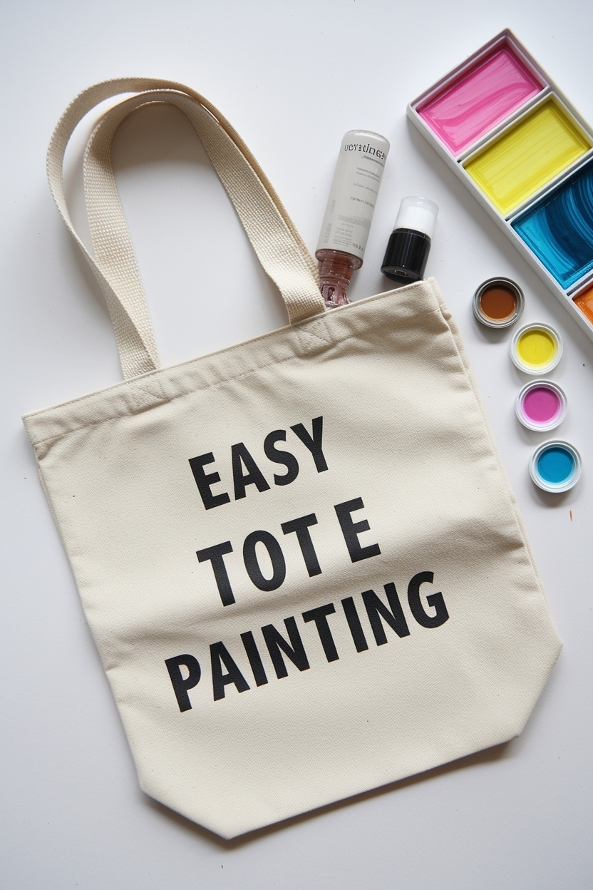 Easy Tote Bag Painting Ideas for Beginners outfit idea