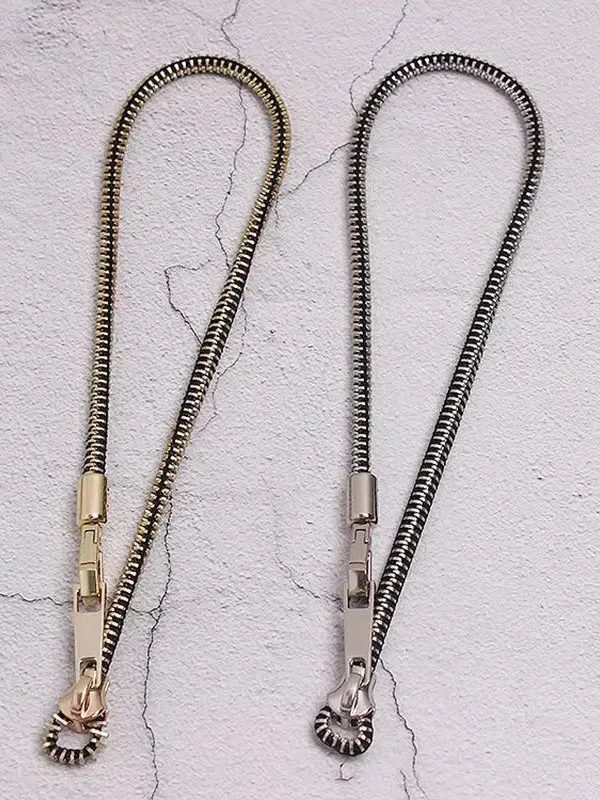 Edgy Adjustable Zipper Necklace