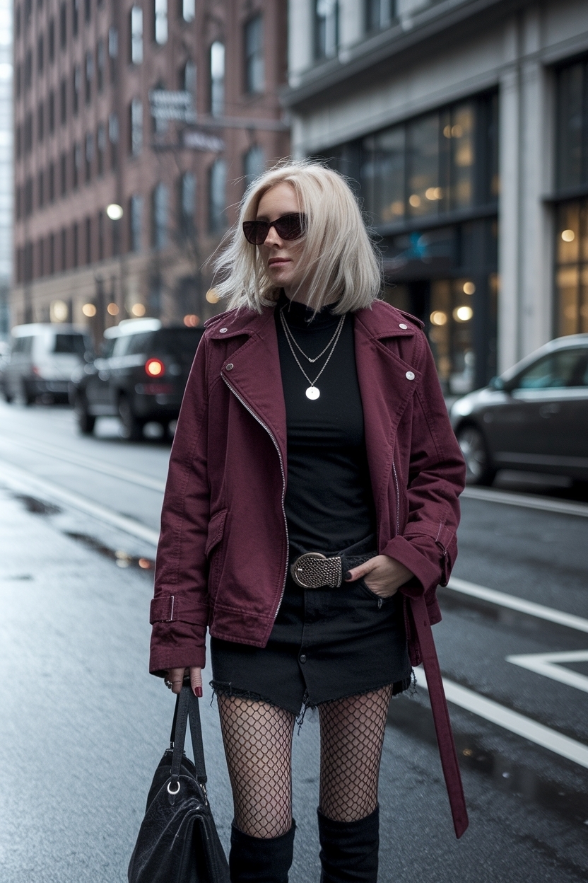 Edgy Outfits for Women Over 30 Grunge for a Bold Look outfit idea