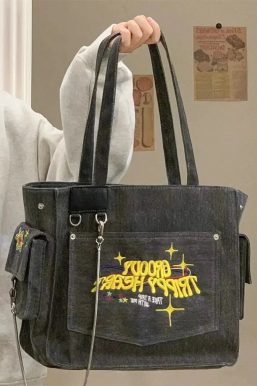 Embroidered Shoulder Bag