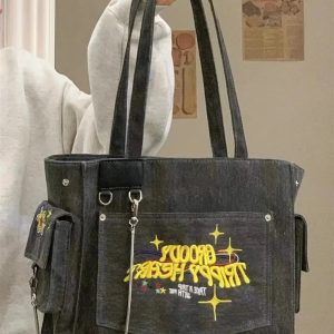 Embroidered Shoulder Bag