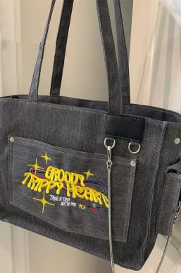 Embroidered Shoulder Bag