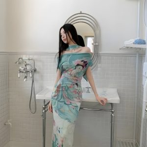 Ethereal Art Maxi Dress