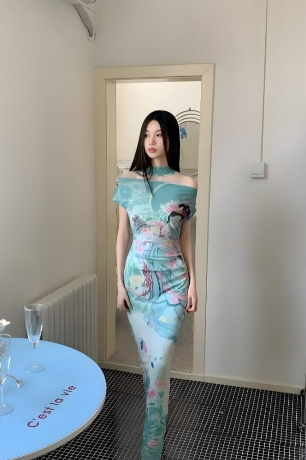 Ethereal Art Maxi Dress