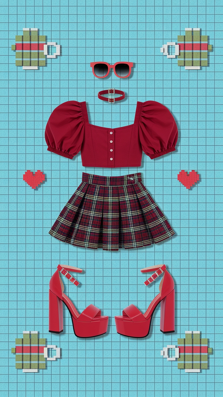 Everskies Red Outfit: A Trendy Statement outfit idea