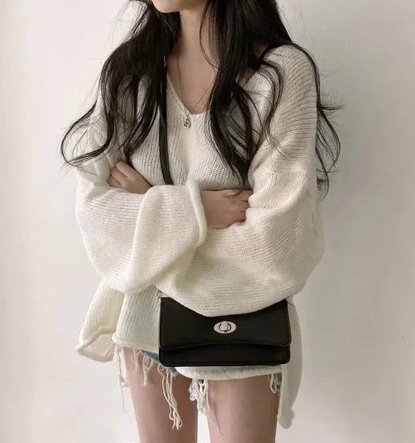 Extra Long Sleeve Loose Sweater