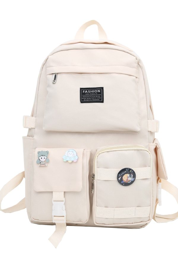 Extra Pockets Unisex School Backpack