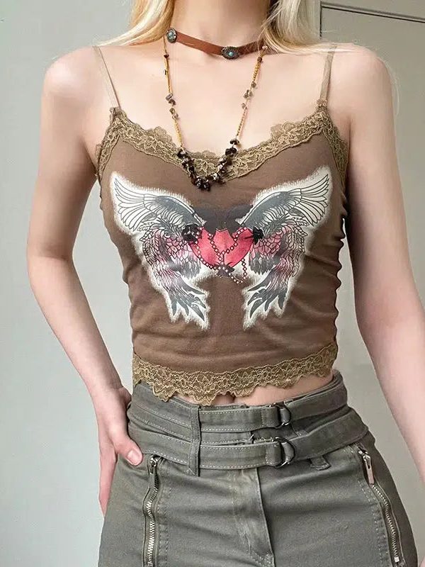 Fairy Grunge Angel Wings Top - Fallen Angels Outfits