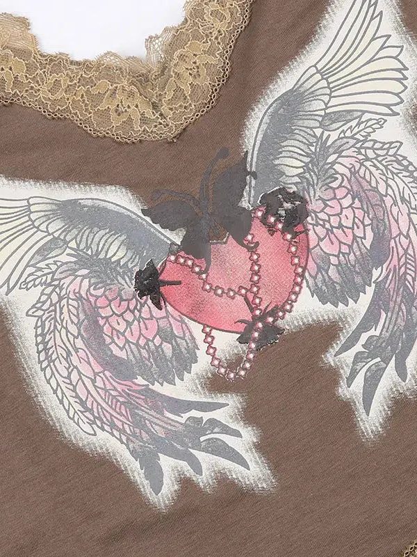 Fairy Grunge Angel Wings Top