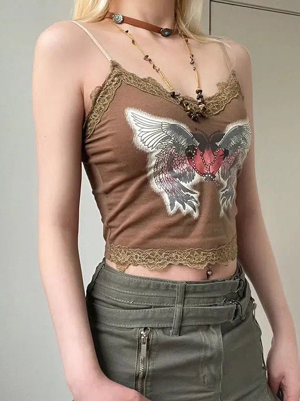 Fairy Grunge Angel Wings Top