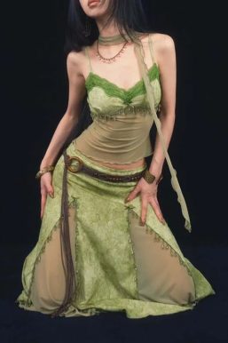 Fairy Grunge Beaded Macrame Belt