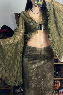 Fairy Grunge Bolero Crop Top