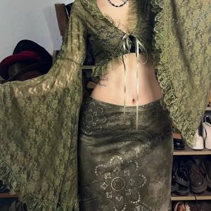 Fairy Grunge Bolero Crop Top