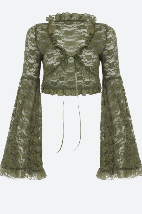 Fairy Grunge Bolero Crop Top