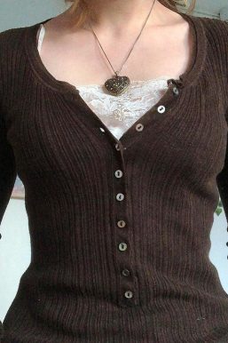 Fairy Grunge Button Front Top