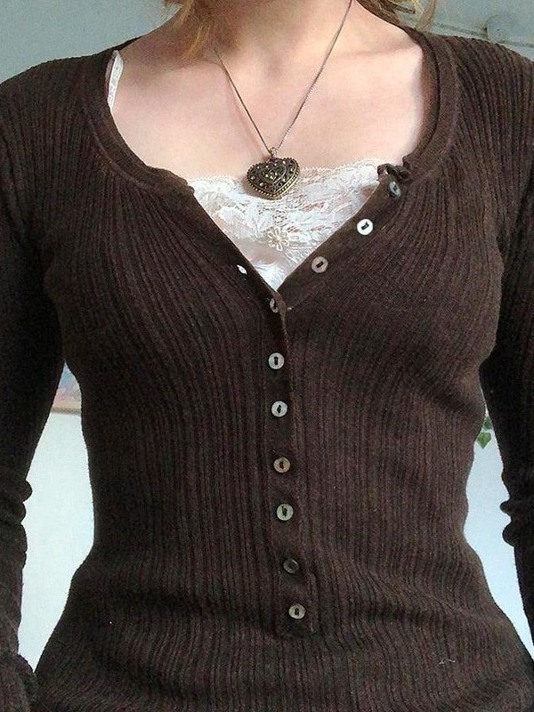 Fairy Grunge Button Front Top