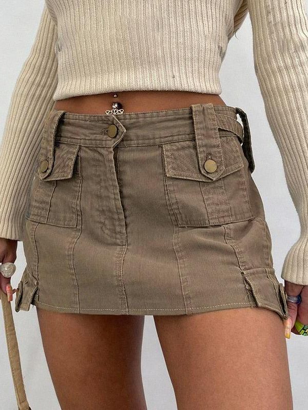 Fairy Grunge Cargo Mini Skirt
