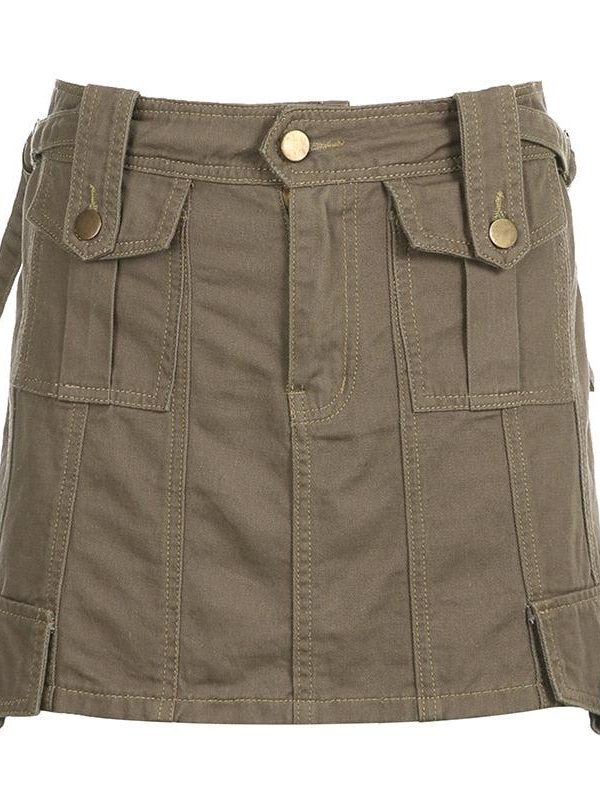 Fairy Grunge Cargo Mini Skirt