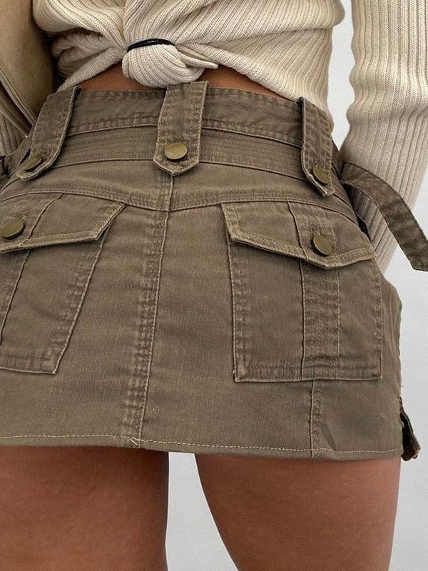 Fairy Grunge Cargo Mini Skirt