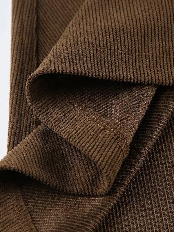 Fairy Grunge Corduroy Midi Skirt